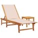 VidaXL Tuinstoel Lounge Gecapitonneerde zitting Acaciahout