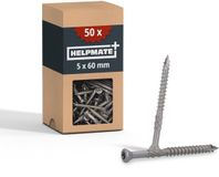 HELPMATE Terrasschroeven 5x60 Roestvrij Staal A2 - 50 stuks