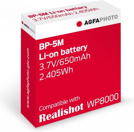 AgfaPhoto Li-ion BL-5B 3.7V / 700mAh 2.59Wh Batterij