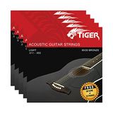 TIGER Akoestische gitaarsnaren - Pack van 5 Super Light (11-52) Sets