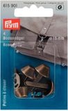 Prym 615901 Bodemnagels voor tassen Ø 15 mm oudmessing