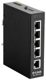 D-Link DIS-100G-5W - Unmanaged Gigabit Ethernet Switch - 5x RJ45 - Black