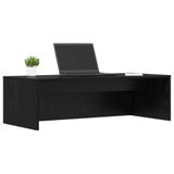 vidaXL Wandbureau eiken zwart 100 x 45 x 30 cm bewerkt hout modern zwevend bureau van robuust hout, stijlvolle werkruimte, compact meubel, rechthoekig design