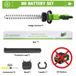 Tondeuse à gazon sur batterie 2000 W 51 cm longueur de coupe 18 V système moteur à balais sans batterie vert