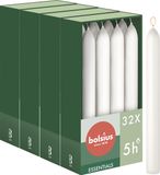 Bolsius - Gladde Dinerkaarsen - 17 cm - 32 stuks - Wit