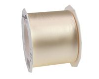 Präsent Adria Satijn créme, cadeaulint om te versieren en te knutselen, decoratief lint voor geschenken, voor elke gelegenheid 3247525-004 25 m - 72 mm