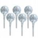Set de 6x Arroseurs de plantes en verre - Blanc - 100 ml