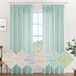 Shenzhen Haorui Industrial Technology Co., Ltd. Rideaux en lin - Voile - 2 panneaux - Bleu - 140 x 145 cm