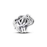 PANDORA Moments Open Olifantenbedel in sterlingzilver met kubisch zirkonia, compatibele Moments armbanden, 793345C01