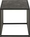 Actona Strington Bijzettafel Vierkant Zwart Melamine/Staal 40x40x40cm