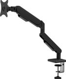 DESQ® Monitor Arm met Gasveer - 17-32 Inch - Quick Release VESA - Bureauklem + Bladdoorvoer - Zwart