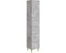 vidaXL - Salon d'angle - Bois traité - Gris béton