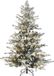 Beliani BRISCO - Kerstboom - Wit - 180 cm - Met versiering en sneeuw - PVC