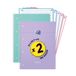OXFORD Lot de 2 Cahiers Spirales 5 en 1 Smart A4+ Quadrillée 5x5 180 Pages Couverture Carte Souple Coloris Assortis Pastel