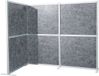 hjh OFFICE Akoestische scheidingswand FLEXMIUT MODUL L 167x192 PET grijs