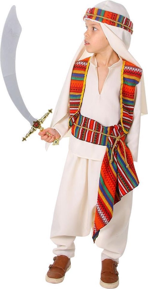 Limit 1001 Nacht & Arabisch & Midden-Oosten Kostuum | Berber Sjeik Ali El Hakman | Jongen | Maat 134 | Carnaval kostuum | Verkleedkleding