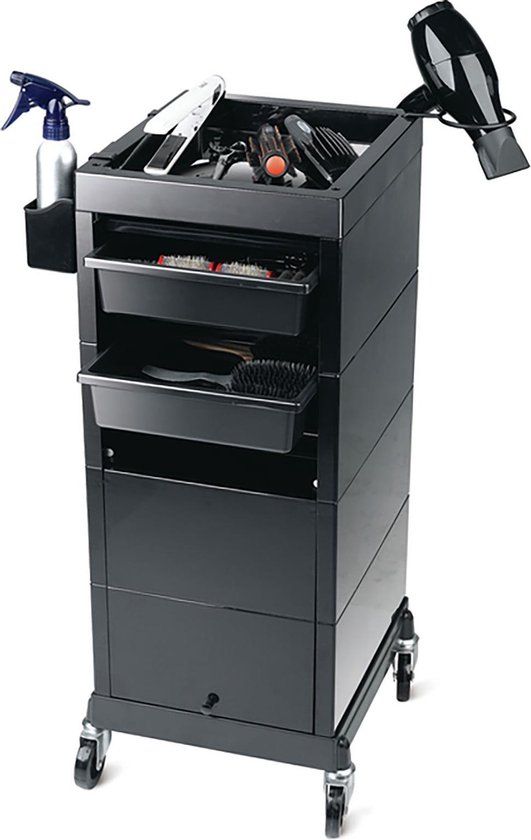 Sibel Discrete Werkwagen Kapper - Zwart