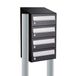 Allux Hive Set 1-Breed, 4-Hoog Met Dak Op Statief Zwart