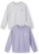 Minoti sweater meisjes met borstprint - katoen - lila