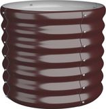 vidaXL Plantenbak - 40x40x36 cm - Gegalvaniseerd Staal - Bruin