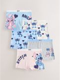 Next - Meisjes - Disney Stitch en Angel shorts 5-pack - Blauw