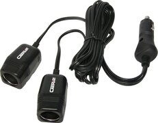 Carpoint 2-weg Aanstekerdoos - 12V - 10A + 2m kabel