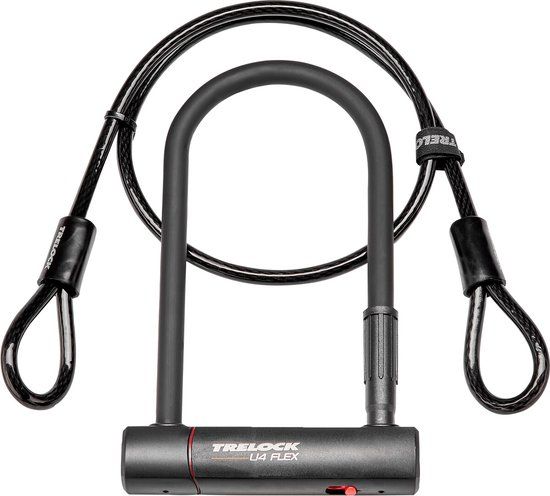 TRELOCK U4 Flex Beugelslot - Zwart - 3523651