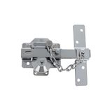 Amig - Opbouwslot met ronde cilinder, voor binnen en buiten, model 4-88 x 153 mm - Veiligheidsslot met sleutel - Inclusief 5 sleutels met kuiltjes - Zilverkleurig staal