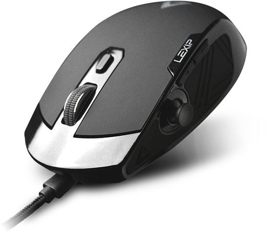Lexip REVO MOUSE Gamen Rechtshandig Laser Zwart
