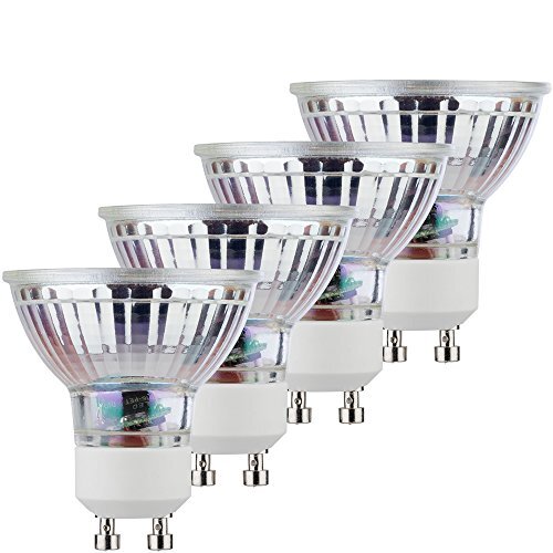 Müller-Licht Retro-LED reflectorlamp, vervangt glas, GU10, 5 W, zilver, 5 x 5 x 5,3 cm, 4 stuks