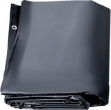 Sans marque Couverture de piscine Charcoal 4 x 7 m Couverture rectangulaire pour piscine extérieure