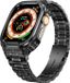 By Qubix - Ultra Protective Stainless Steel band - Zwart - Geschikt voor Apple Watch 49mm