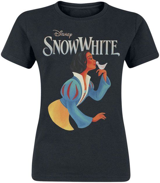 Snow White and the Seven Dwarfs Snow White Snowwhite Dove Kisses Dames T-shirt - Zwart - L