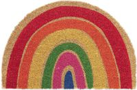 Merkloos Relaxdays Deurmat Kokos Halfrond 40 x 60 cm