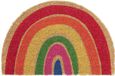 Merkloos Relaxdays Deurmat Kokos Halfrond 40 x 60 cm