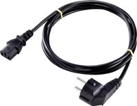 Sygonix SY-5043492 Apparaat (koud) Aansluitkabel Zwart 2.00 m