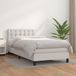 Maison Exclusive - Lit boxspring avec matelas, blanc, 90x190 cm, similicuir