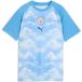 PUMA Manchester City Trainingsshirt Warm Up - Ijsblauw Kids - Maat 152 cm