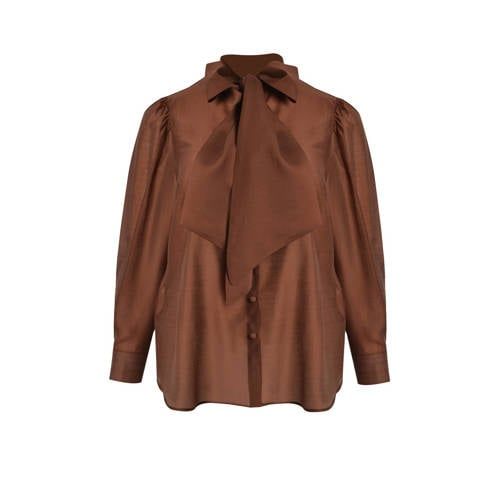 Mat Fashion blouse bruin