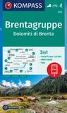 Cartina KOMPASS Dolomiti di Brenta / Brentagruppe D/I 1:25000 Italië