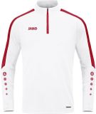 Jako Power Ziptop Kinderen - Rood / Wit | Maat: 128