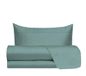 hermet Beddengoedset voor eenpersoonsbed, 100% katoen, patroon in linnenlook