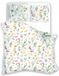 Faro Housse de couette Coton Satin 160x200cm Imprimé fleurs Vert