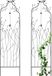 Relaxdays Plantensteun - set van 2 - 170 cm - klimplanten - met belletje - staal