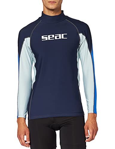 Seac RAA Long Evo Rashguard Heren - Blauw/Wit - Maat: -
