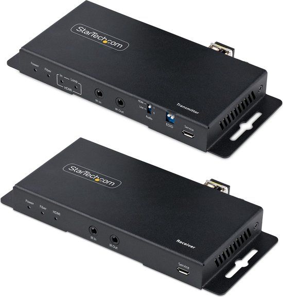 StarTech.com 4K HDMI over Fiber Extender Kit - 1km (Single Mode) / 300m (Multimode) - Black