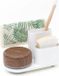 Bosign Do-Dish™ Caddy PLUS Pompe à liquide vaisselle aspect bois foncé et ensemble d'organisateur d'évier