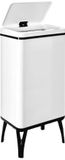 WELL HOME MOBILIARIO & DECORACIÓN Intelligente prullenbak met automatische opening of handmatig contact, 50 l, wit