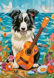 Castorland Legpuzzel Collie, Gitarre und Meer - 500 stukjes