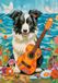 Castorland Legpuzzel Collie, Gitarre und Meer - 500 stukjes
